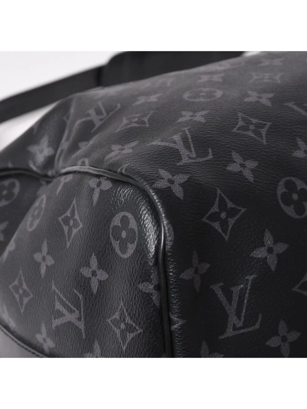 Louis Vuitton Keepall Bandouliere 45 Boston Bag Monogram Eclipse Black